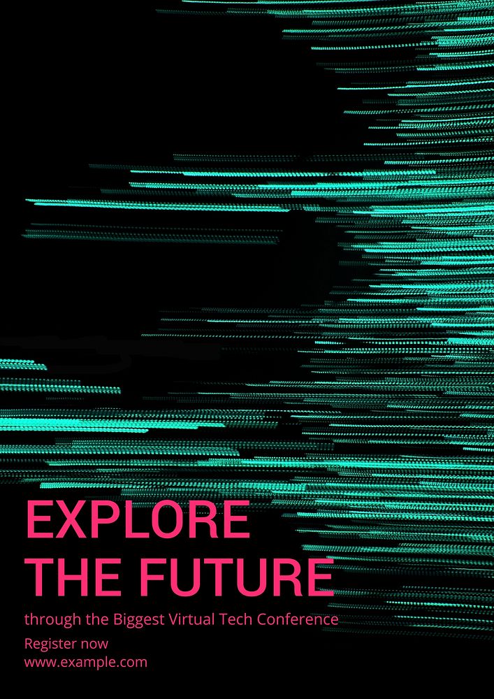 Explore the future poster template & design