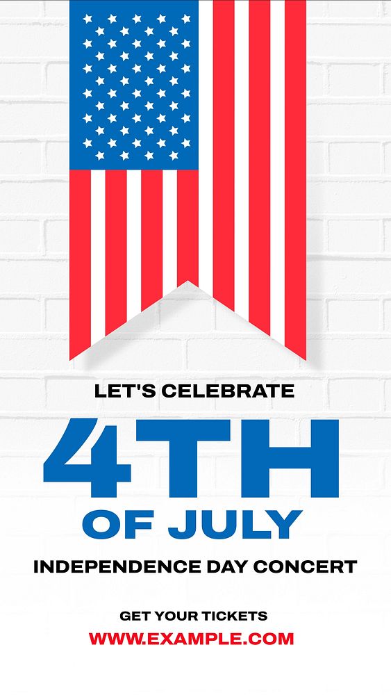 4th of July Facebook story template