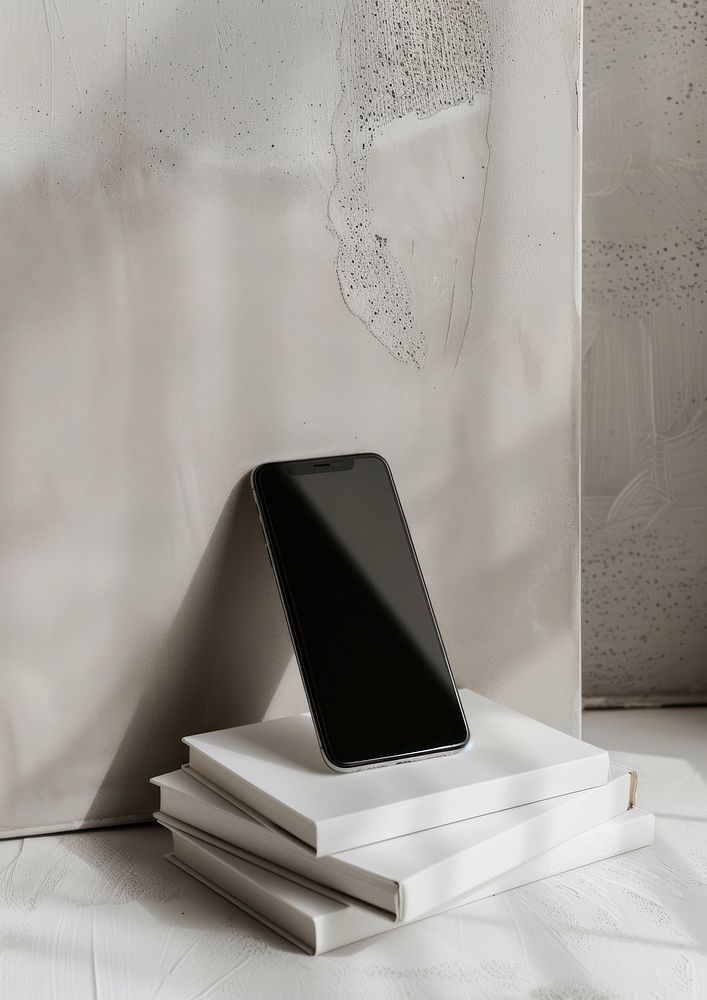 A phone mockup stand electronics furniture.