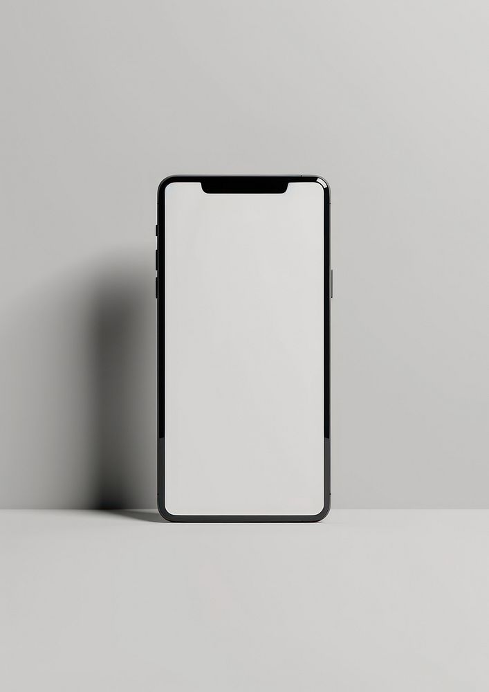 A blank white screen on a phone electronics mobile phone white board.