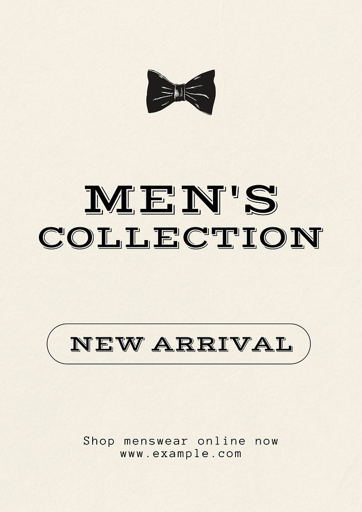 Men's collection template for Instagram post poster template