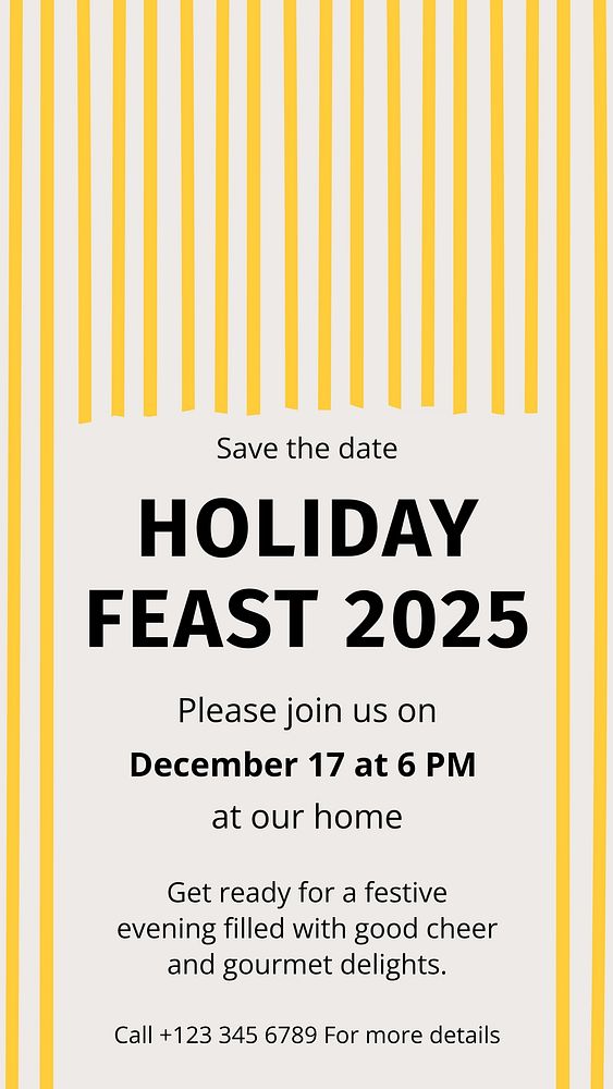 Holiday feast social story template