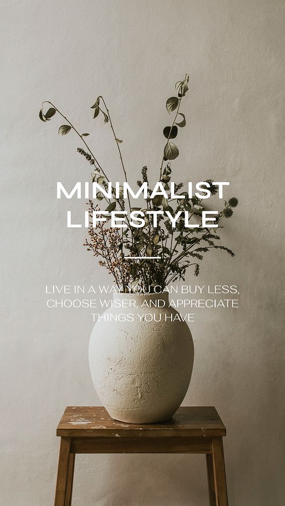Minimalist lifestyle Facebook story template brown design