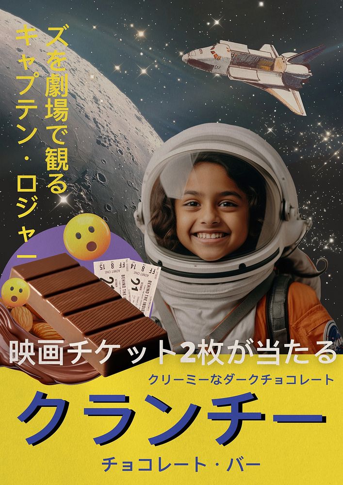Chocolate bar poster template