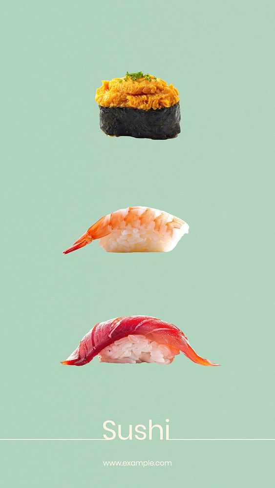 Sushi  Instagram story template