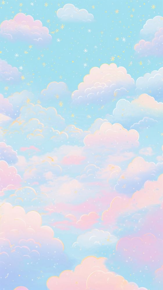 Pattern sky outdoors painting cumulus.
