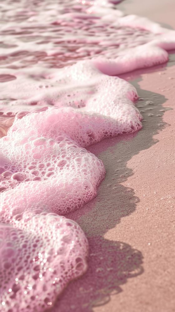 Pink aesthetic wallpaper beach shoreline outdoors.