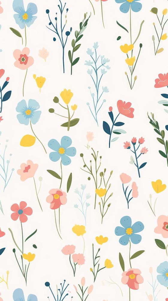Cute background pattern graphics plant.