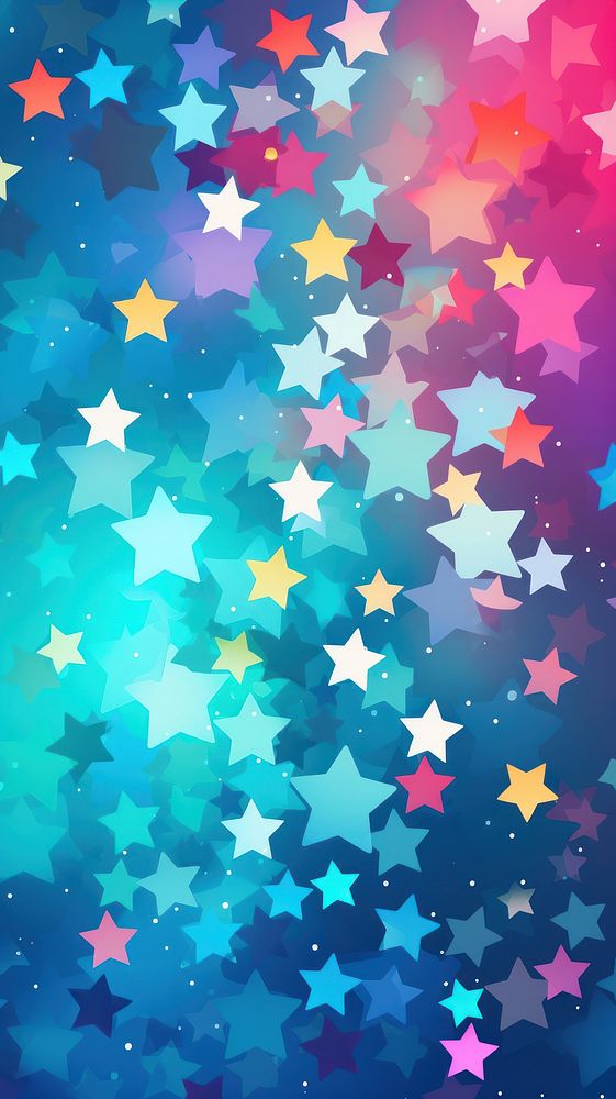 Liitle stars background confetti pattern texture.