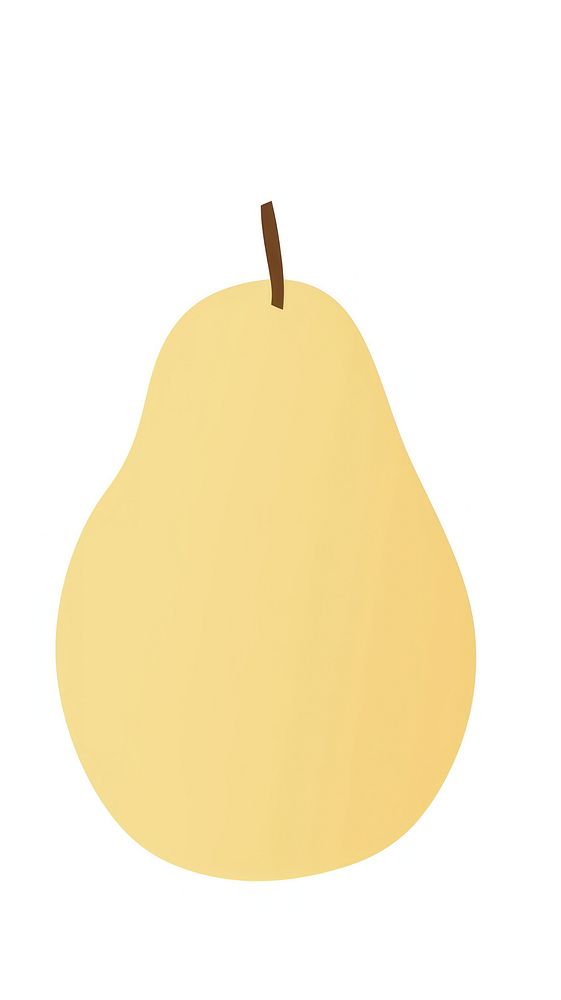 Illustration of a simple Chinese pear produce fruit plant.