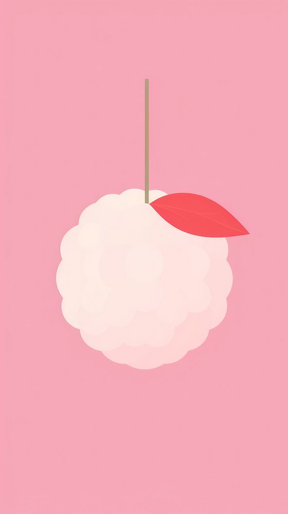 Illustration of a simple lychee art chandelier outdoors.