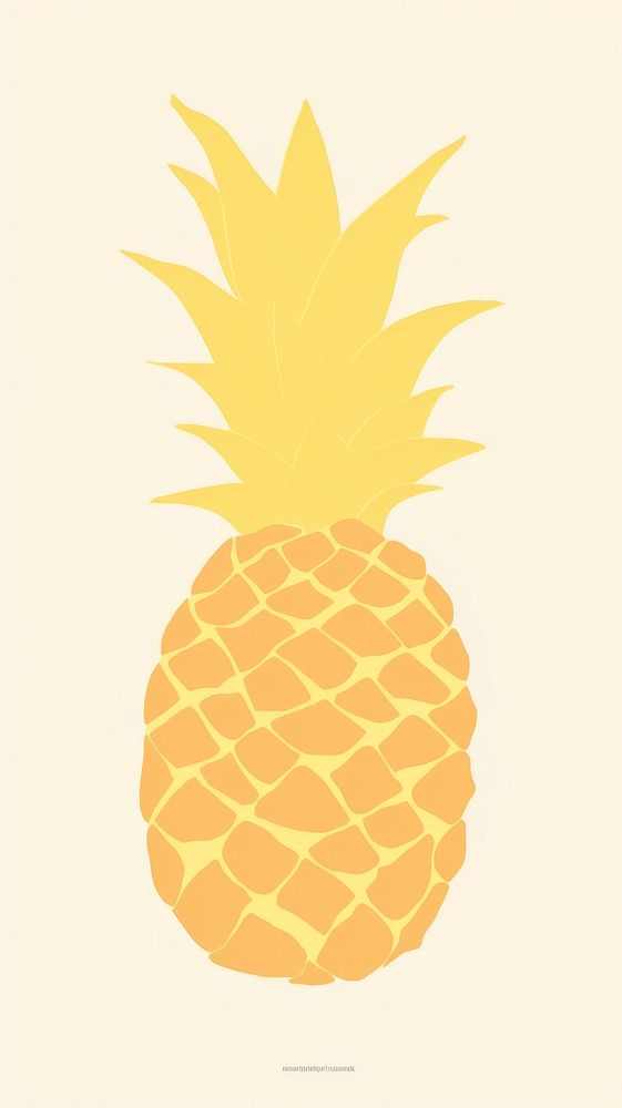 Illustration of a simple Pineapple pineapple wildlife produce.
