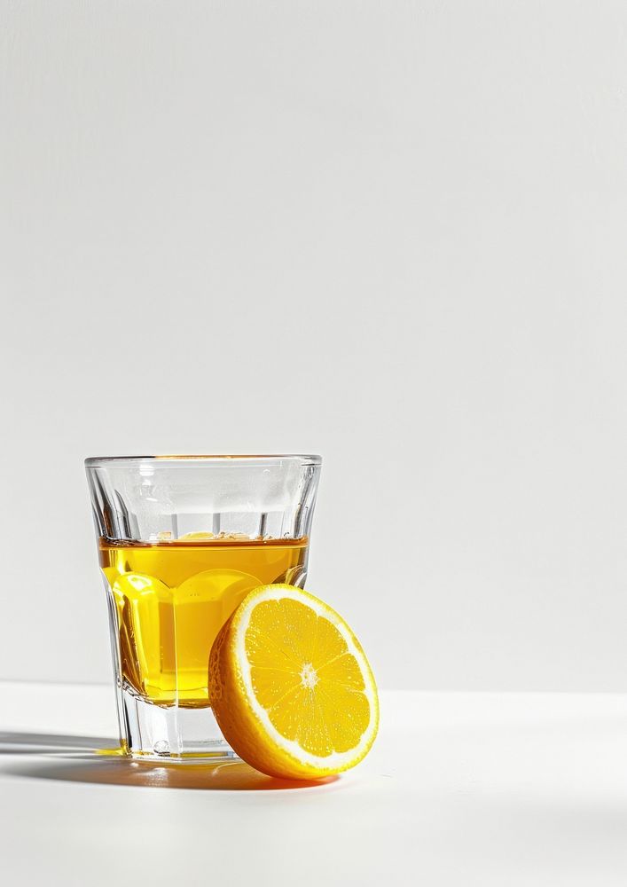 Refreshing citrus drink with lemon