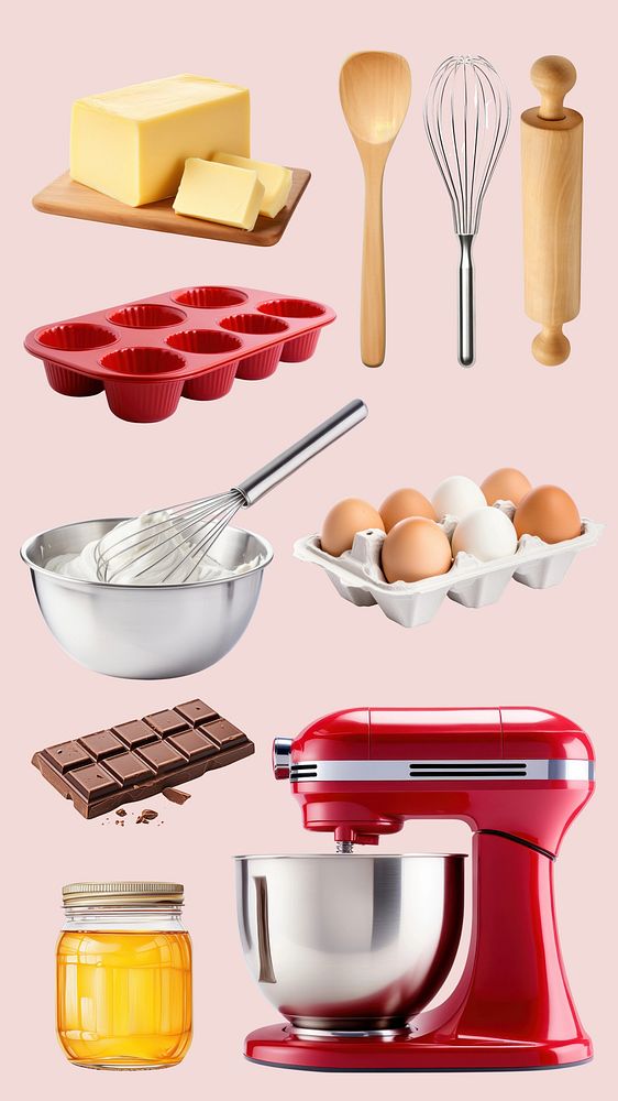 Baking essential design element set