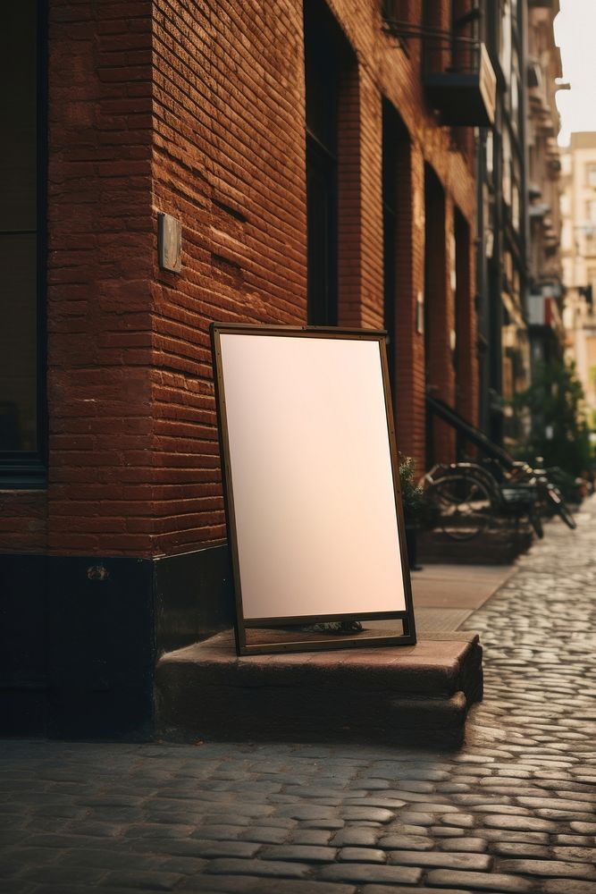 Urban street sign mockup psd