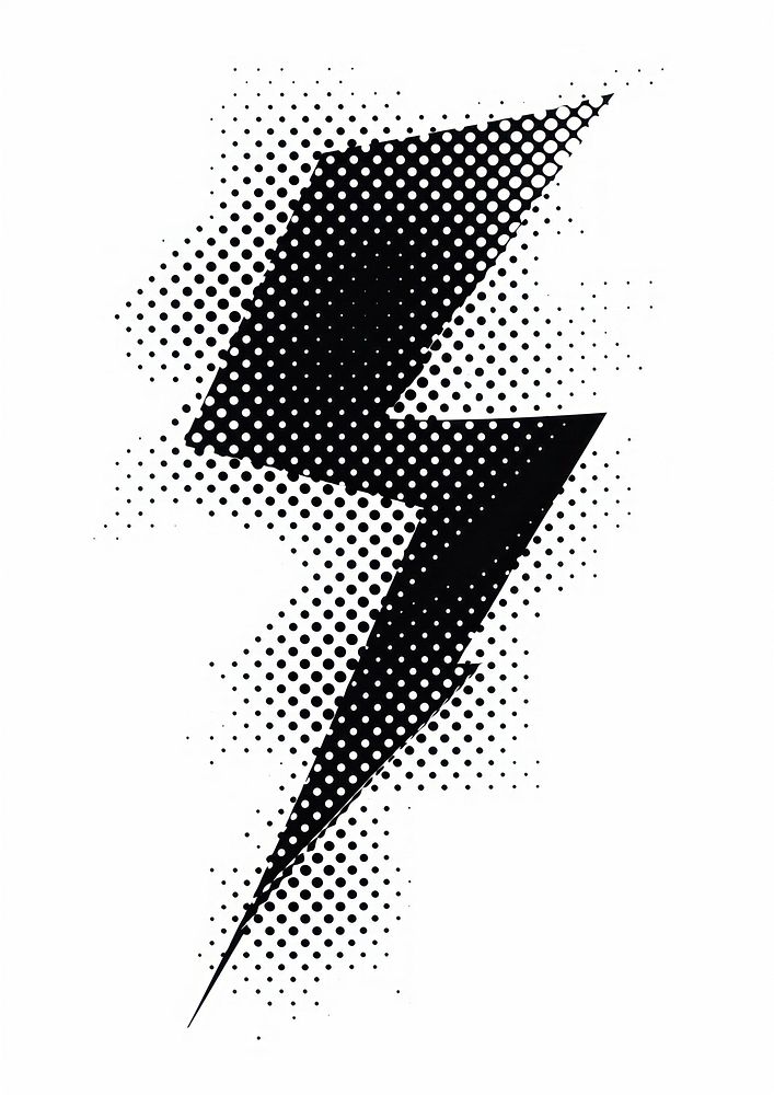 Bold lightning bolt illustration