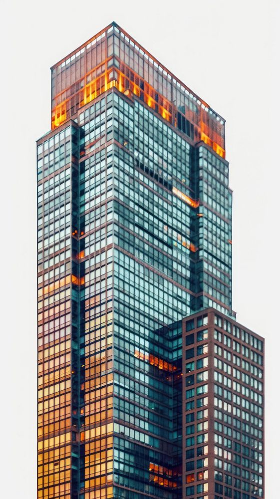 Modern skyscraper with reflective glass