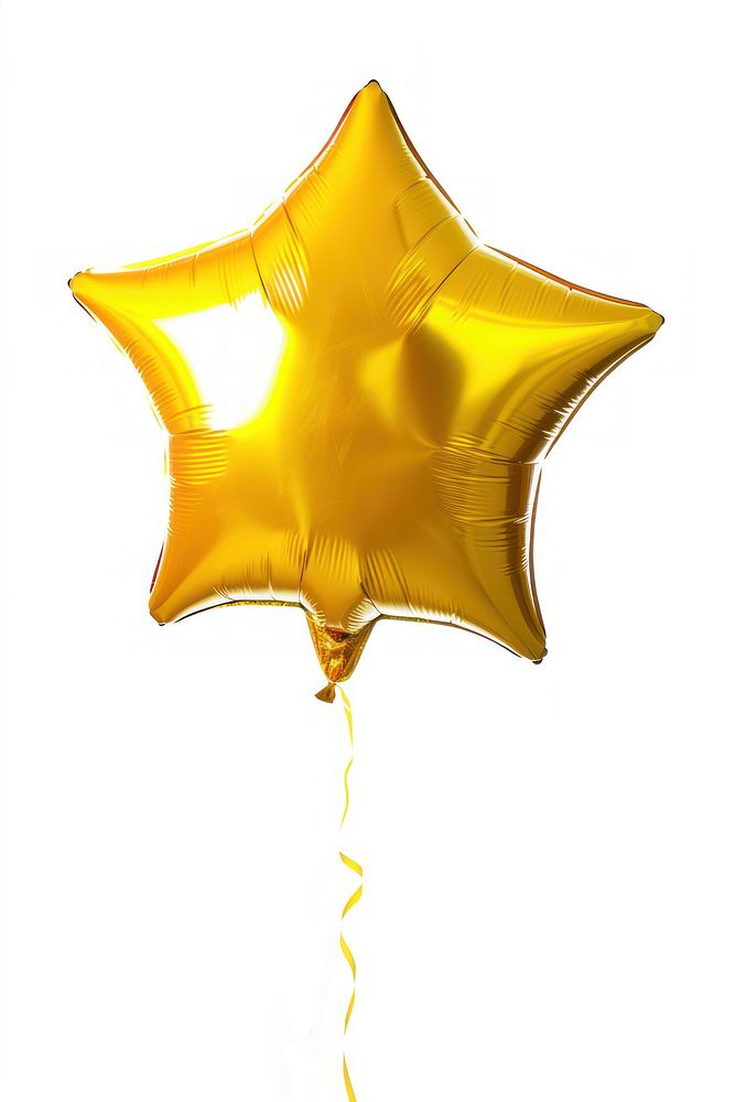 Shiny golden star balloon