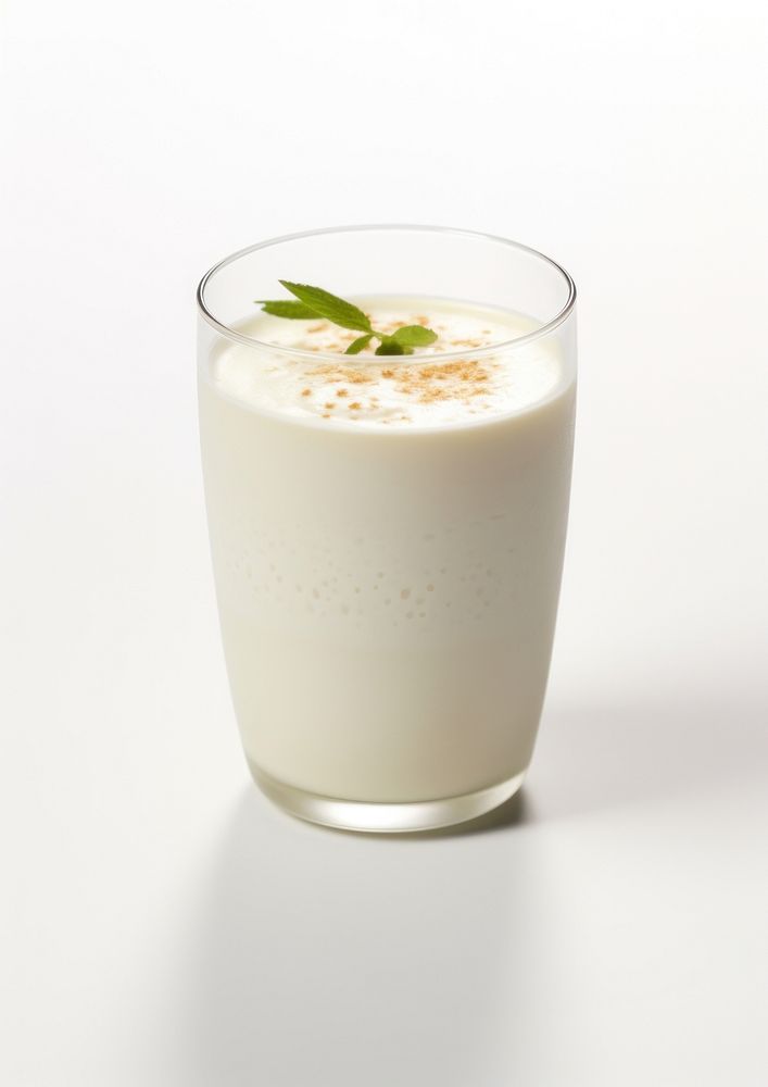 A glass of Lassi beverage smoothie dessert.