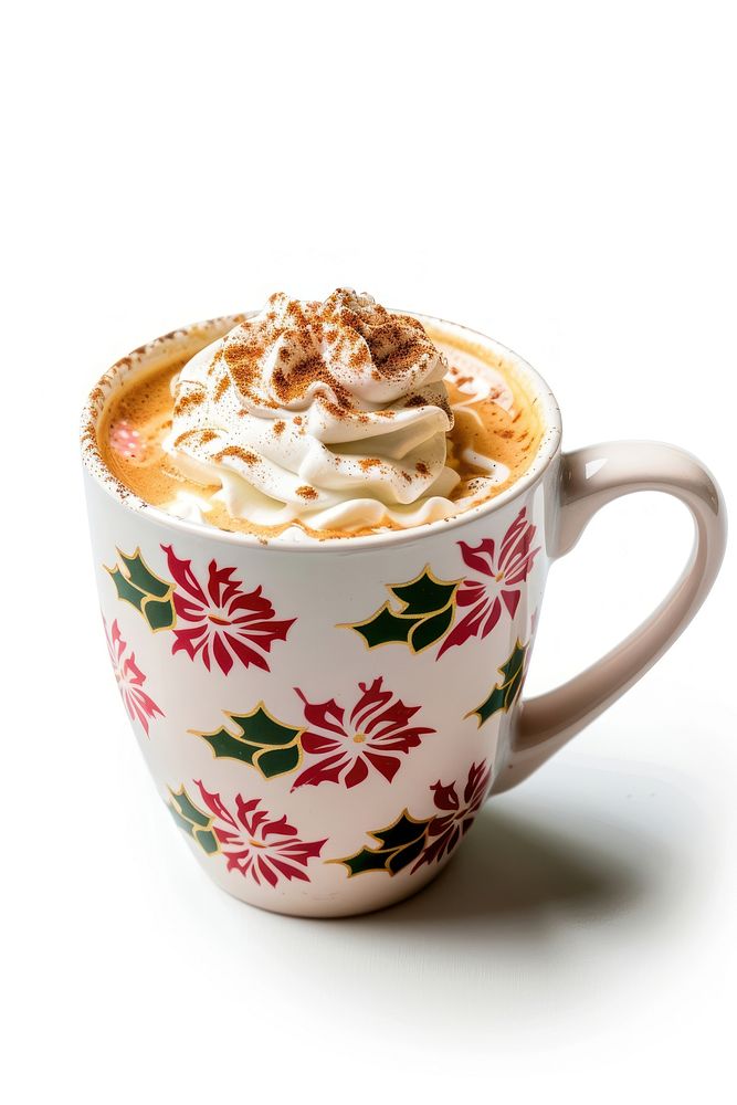 Festive coffee with whipped cream