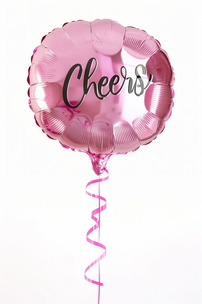 Pink cheers balloon celebration