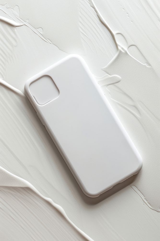 Minimalist white phone case Premium Photo rawpixel