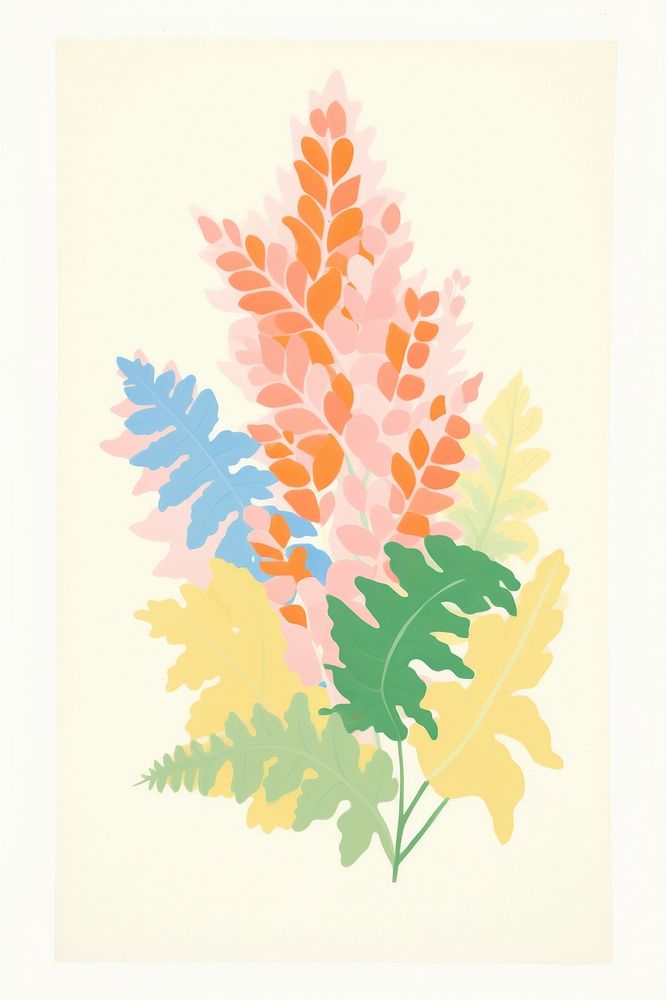 Colorful abstract botanical illustration | Free Photo Illustration ...