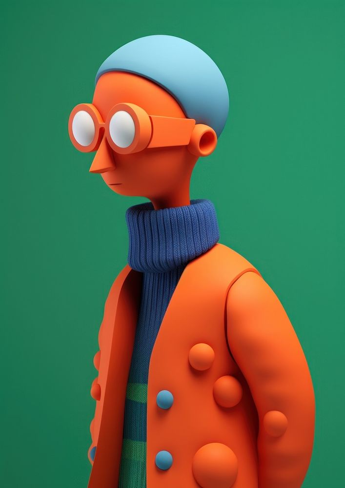 Colorful abstract 3D character | Free Photo Illustration - rawpixel