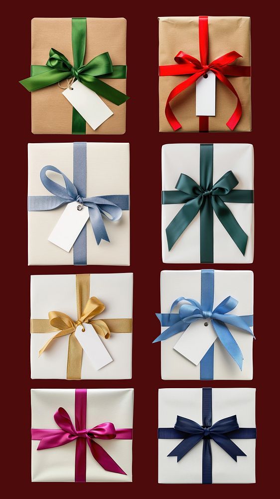 Gift box design element set | Free Photo - rawpixel