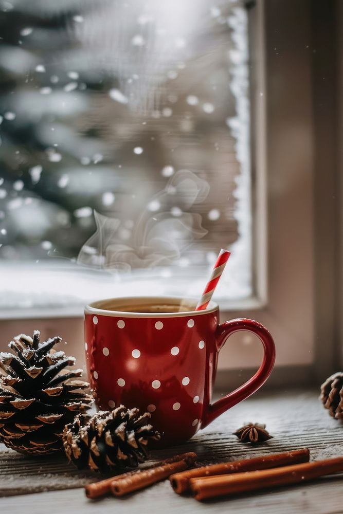 Window coffee mug windowsill.