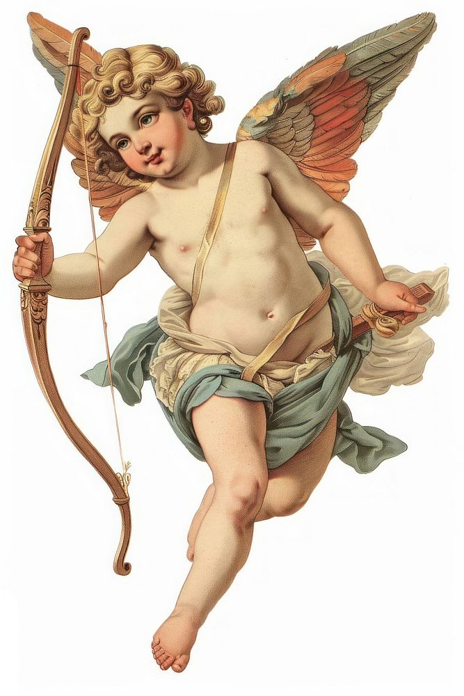 Cupid illustration classical painting.