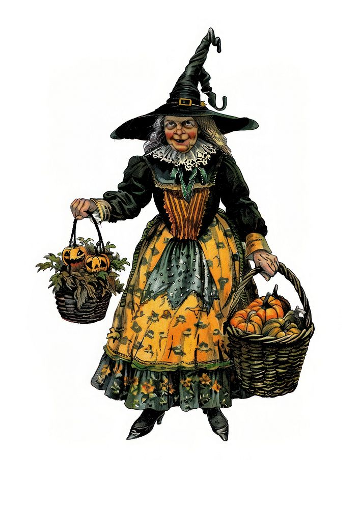 Halloween old Witch halloween costume vintage.