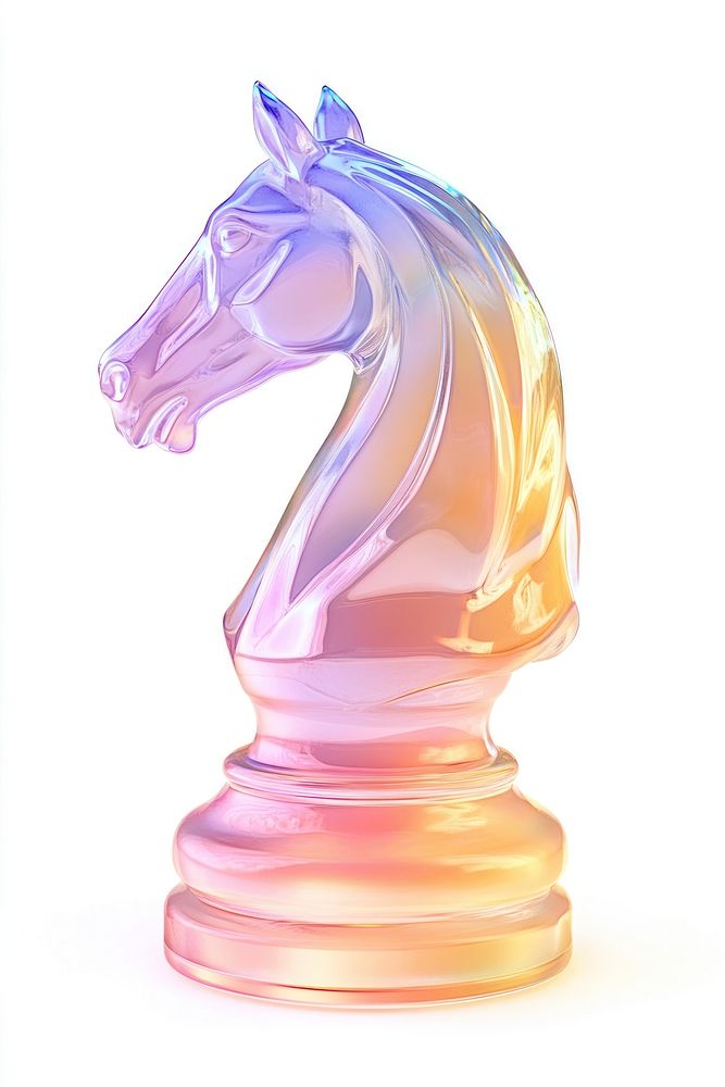 Horse chess piece illustration art figurine.