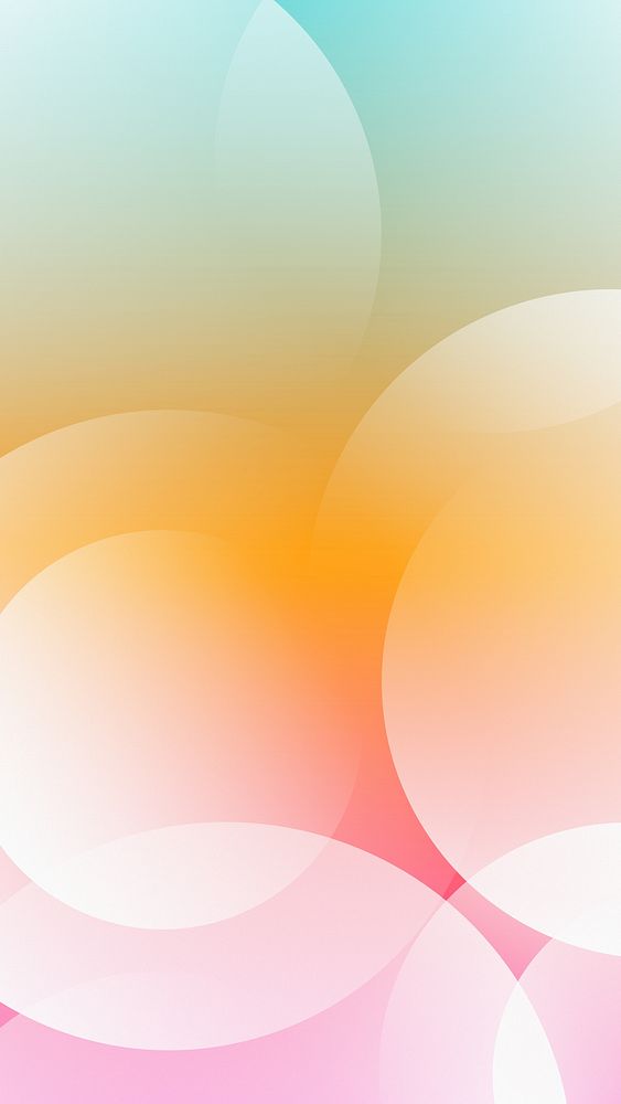 Gradient orange pink mobile wallpaper