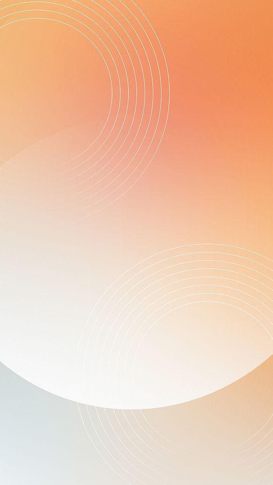 Gradient orange patterned mobile wallpaper