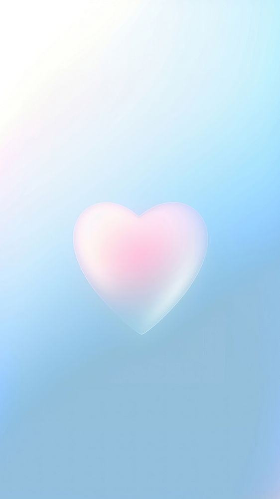 Aura blurred gradient illustration heart Wallpaper minimalist wallpaper pastel.