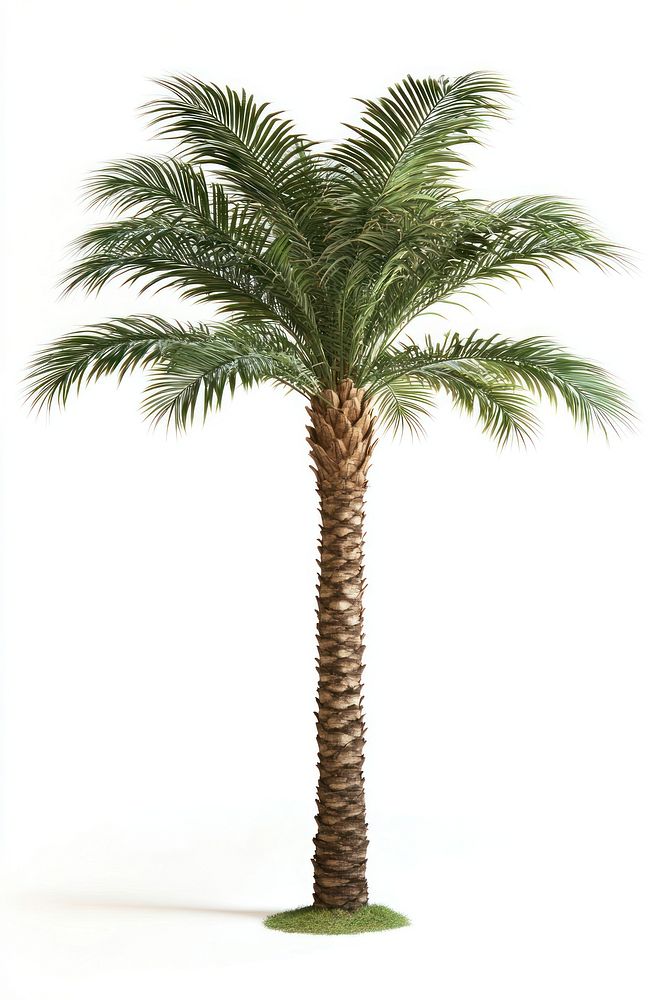 Real tropical palm tree background isolated plant.