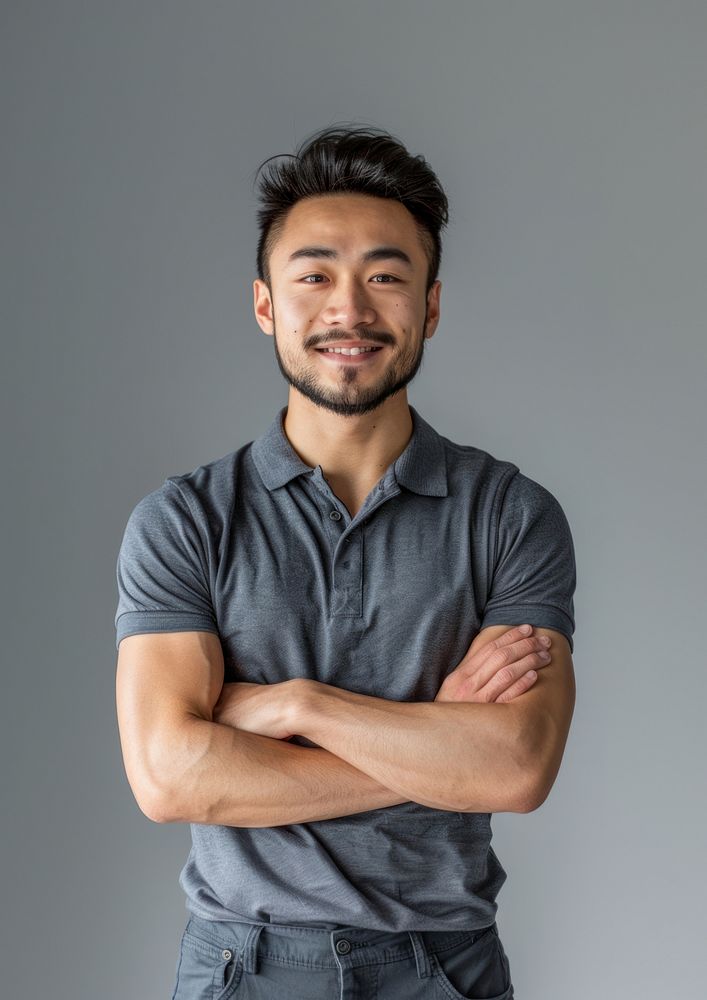 Man background portrait smiling.