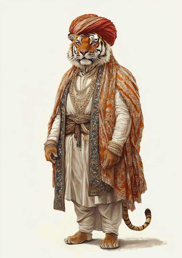 Indian animal attire human.