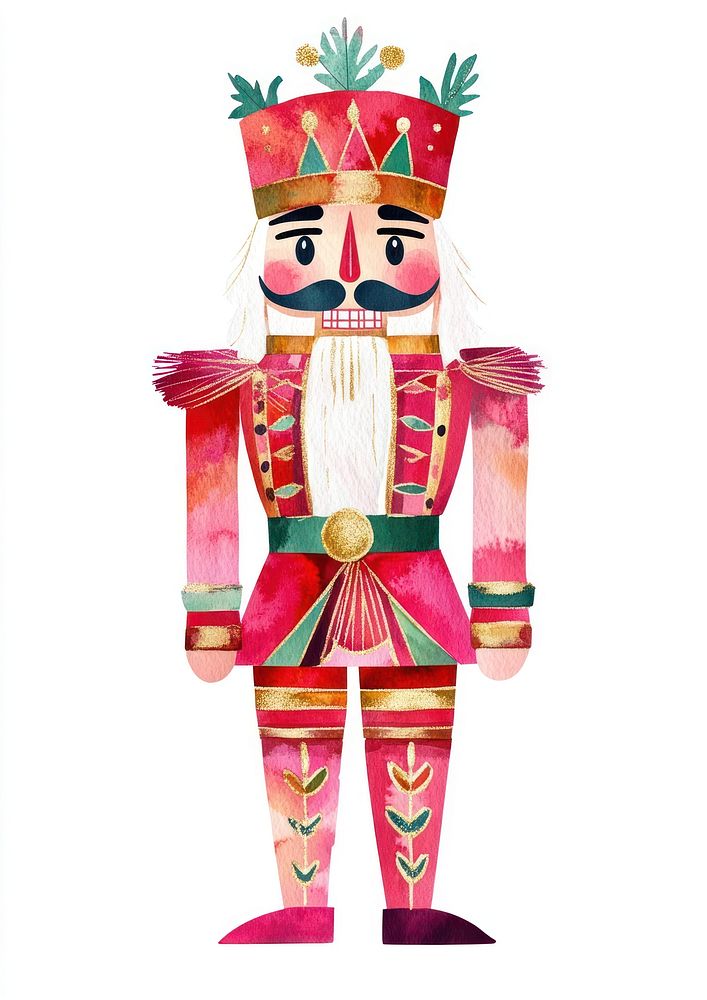 Christmas nutcracker christmas vibrant illustration.