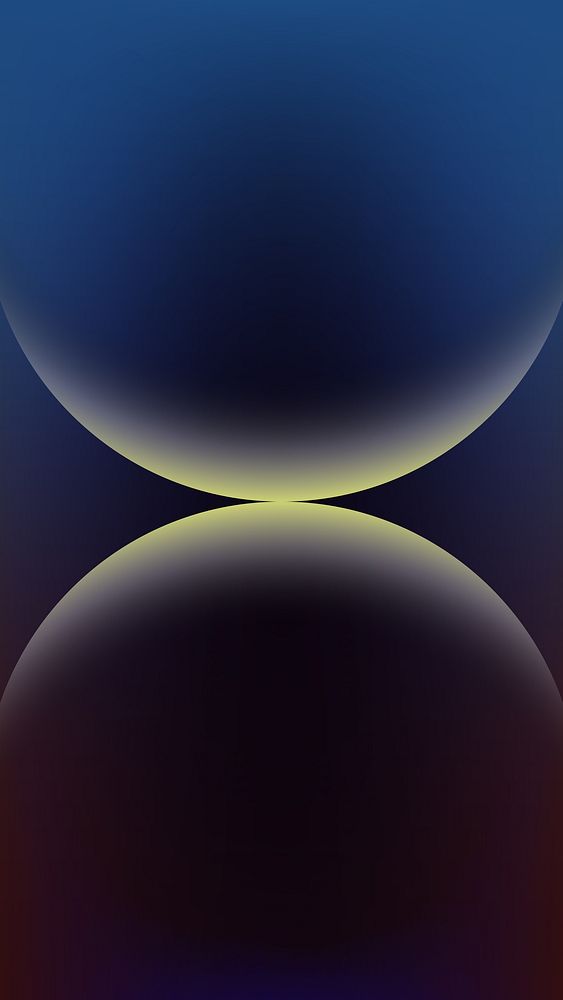 Abstract gradient sphere symmetry mobile wallpaper