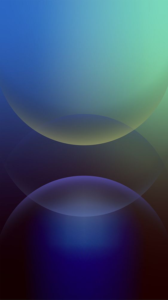 Gradient spheres abstract  mobile wallpaper