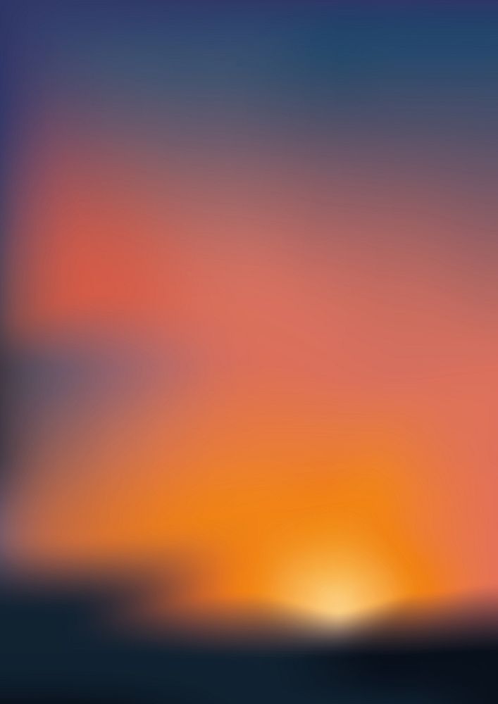 Vibrant sunset gradient sky background