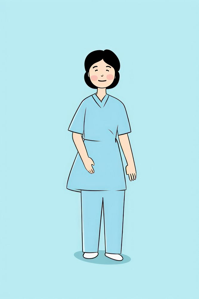 Surgeon cartoon happiness standing. AI generated Image by rawpixel.
