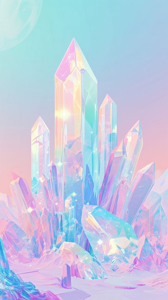 Crystal architecture backgrounds building.