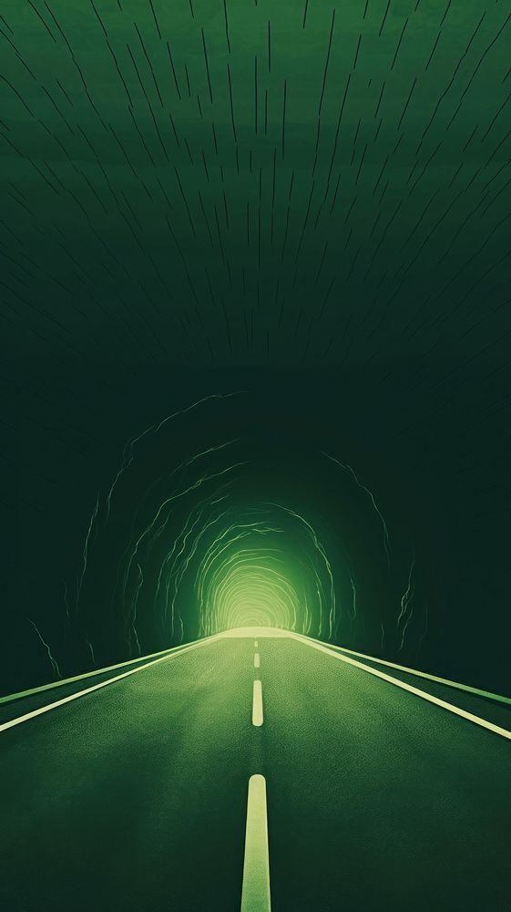  Japanese wallpaper tunnel road highway. AI generated Image by rawpixel.