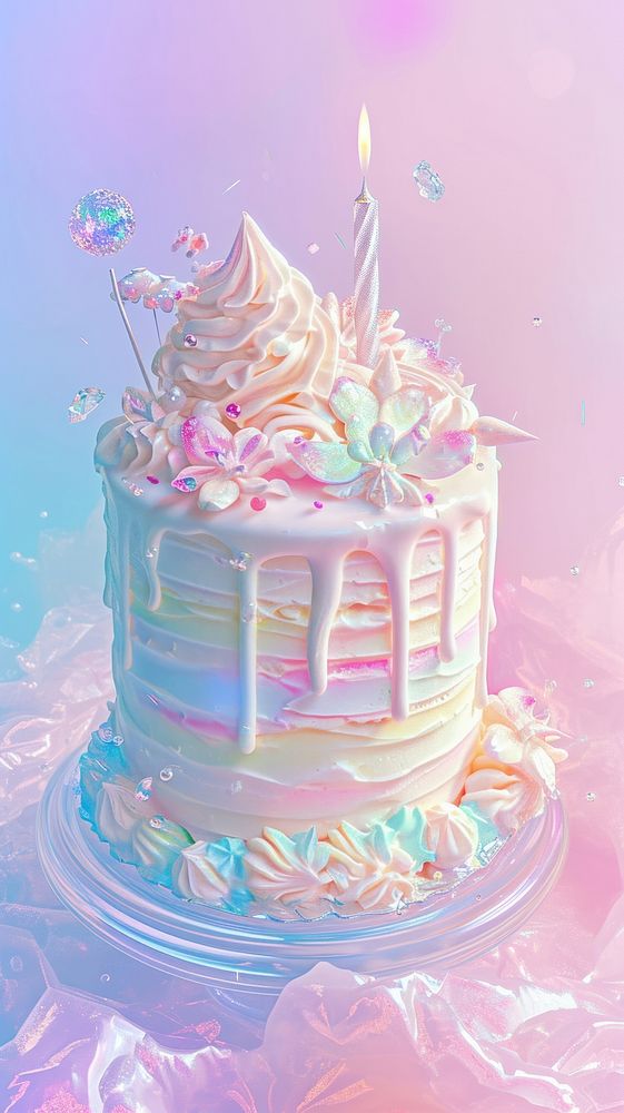 Birthday cake dessert icing cream.