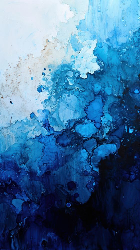  Nature nature blue abstract. AI generated Image by rawpixel.