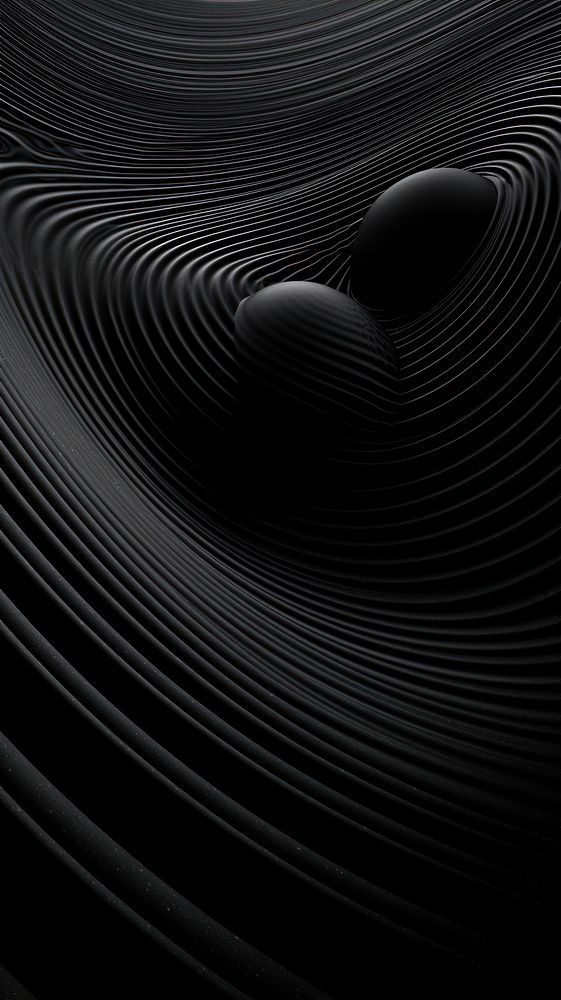  Monochrome Orbit black backgrounds concentric. AI generated Image by rawpixel.