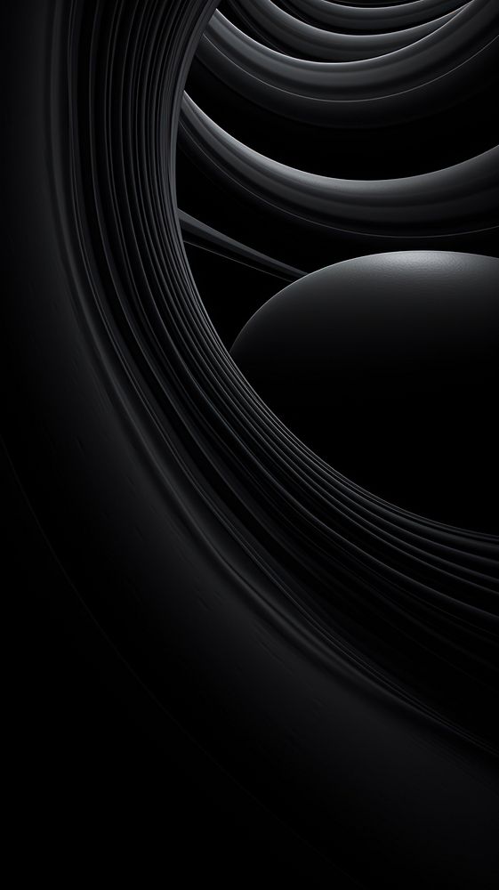  Monochrome Orbit black backgrounds technology. AI generated Image by rawpixel.